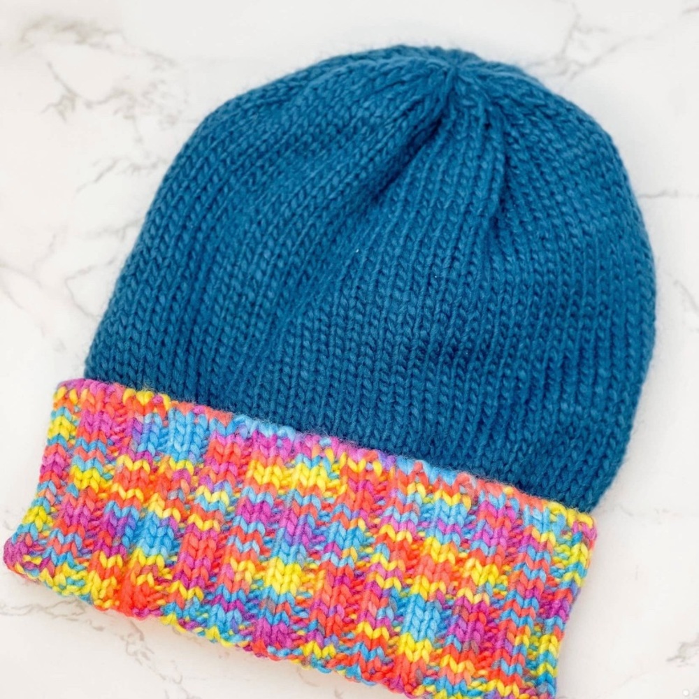 Multi Color Fleece Beanie